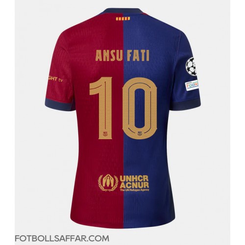 Barcelona Ansu Fati #10 Hemmatröja 2024-25 Kortärmad